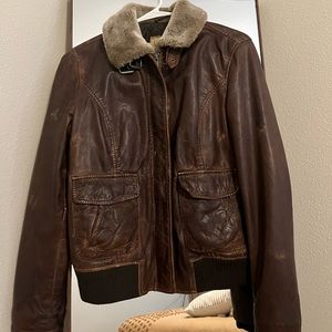 Wilson’s Leather Womens Aviator Jacket. REAL Leather!